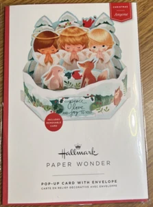 Hallmark Christmas Paper Wonder "Peace, Love and Joy" Pop Up Card New/Sealed - Picture 1 of 6