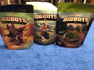 3 SmartLinks BigBots Negro-06 Verde-02 Blanco-03 Wendys Niños Comidas Juguete 2021 NUEVO - Imagen 1 de 6