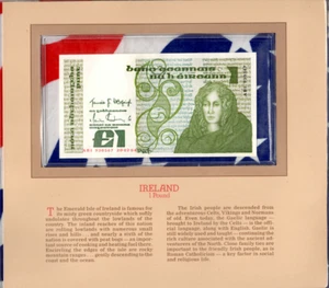 Most Treasured Banknotes Ireland 20-02-1984 1 Pound P-70c UNC ABI 930567 - Picture 1 of 2