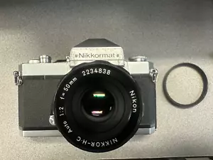 Vintage Nikon Nikomat FT 35mm Camera 50mm Lens - Picture 1 of 4