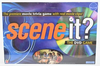 Vintage Scene It? The DVD Game Family Friends Board Game Movie Trivia New Mattel - Image 1 of 4