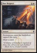 Magic the Gathering MTG Due Respect (8) New Phyrexia   HP