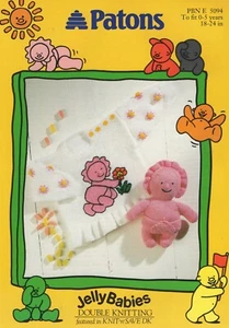 5094 Jelly Babies (maglione e giocattolo Baby Bonny) modello a maglia in DK - 18/24" - Foto 1 di 3