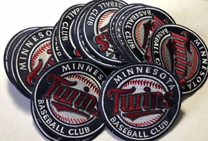Vintage Lot Of 25 Minnesota Twins Baseball Club Sew On Patch Logo NOS MLB Sports - Picture 1 of 2
