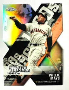 2020 Topps Chrome Willie Mays Die Cut Refractor Card #DOD-7 SF Giants Legend! - Picture 1 of 3