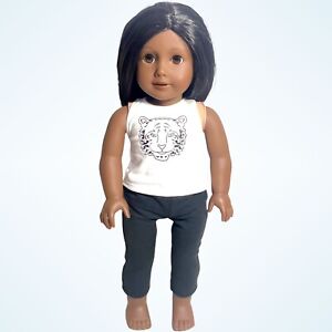 American Girl CYO Create Your Own Doll Dark Skin Brown Eyes Pierced Ears