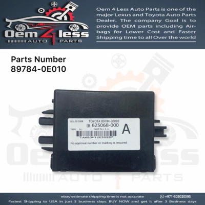 Módulo informático inmovilizador Lexus RX330, RX350, RX400h 2004-2009 OEM 89780-0E010 Foto 1 de 4