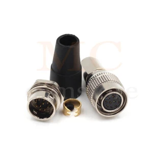 Hirose 10 Pin Female Camera Connector Hr10a-10p-10s / HR10A-10R-10P Male Socket - Picture 1 of 9