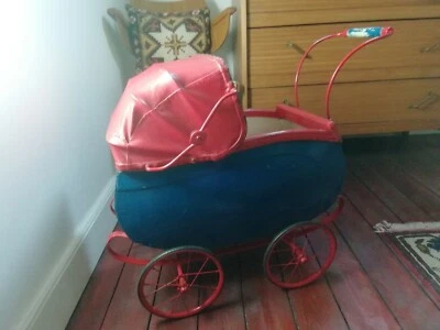 Ancien Landeau de Poupée Années 50 Vintage - Photo 1/4