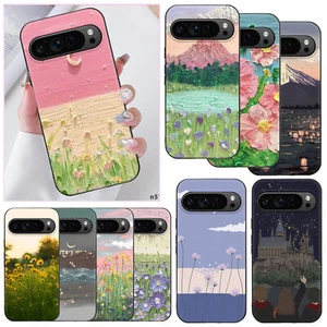 Floral Oil Painting Phone Case TPU Cover For Google Pixel 9 Pro 10 8 7A 8A 6A 5 - Picture 1 of 60