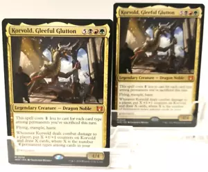 MTG 2X Korvold, Gleeful Glutton Commander: Wilds of Eldraine M/NM, English - Picture 1 of 1
