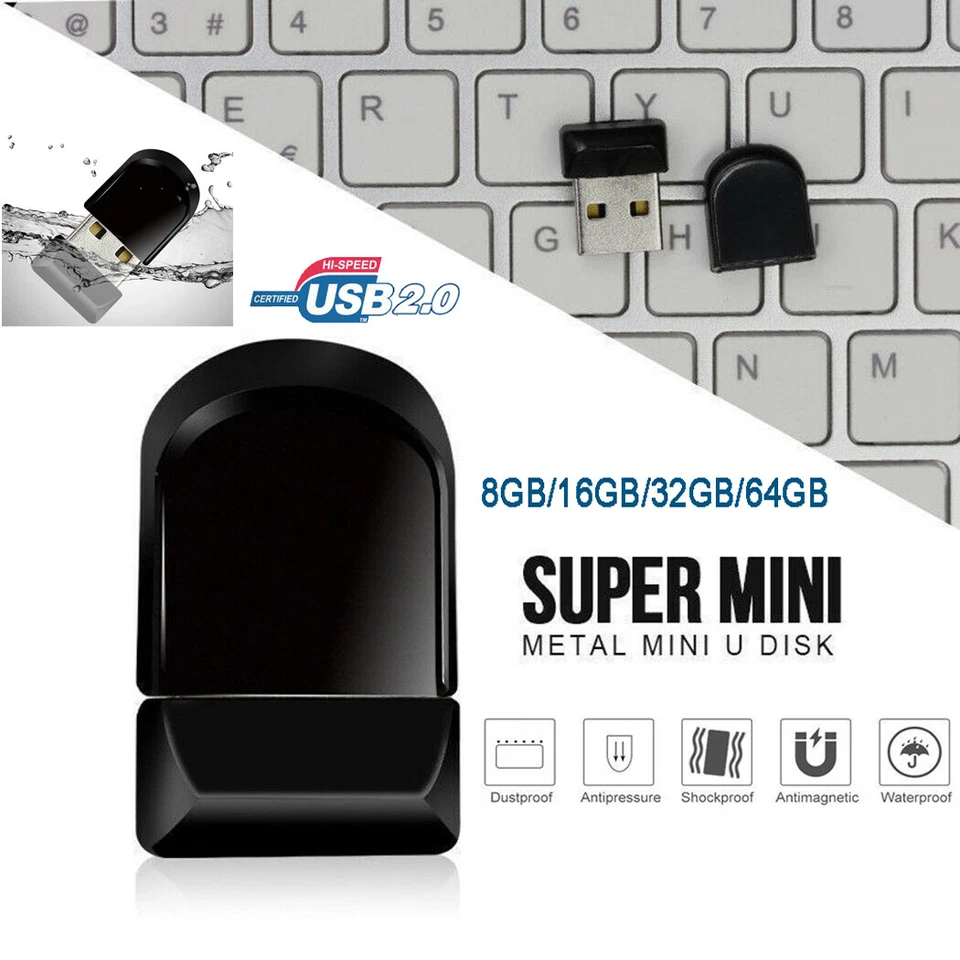 MICRO RIVER Mini USB Stick 2.0 64GB 32GB 16GB 4GB 2GB Speicherstick Pendrive USB Flash Drive