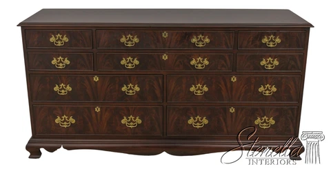 F59858EC: CRAFTIQUE Mahogany Chippendale Style Bedroom Dresser Cover