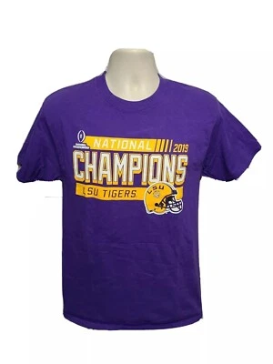Camiseta morada 2019 Louisiana State University Tigers National Champions adulto M Foto 1 de 4