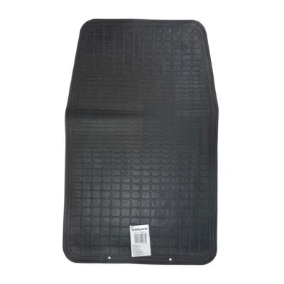 New Car Universal Front Black Rubber Car Mat Flexible Weather Water Resistant - Image 1 of 2