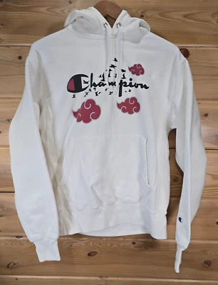 Champion Naruto Sudadera con Capucha Adulto Mediana Blanca Mancha Leer Anime Tejido Inverso Foto 1 de 4
