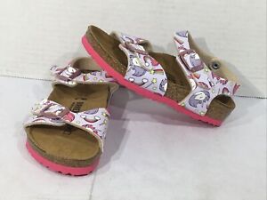 Birkenstock Toddler Size 8 EU 26 Narrow Rio Purple Unicorn Sandals Y23-739