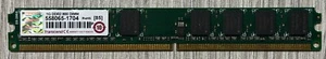 RAM DIMM DDR2 Transcend 1GB 800Mhz PC6400 - Imagen 1 de 4