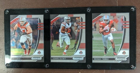 OHIO STATE BUCKEYES 3 CARD PLAQUE JOEY BOSA EZEKIEL ELLIOTT MICHAEL THOMAS Cover