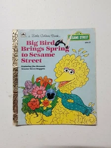 Little Golden Book - Big Bird Brings Spring To Sesame Street 1985 SC - Picture 1 of 5