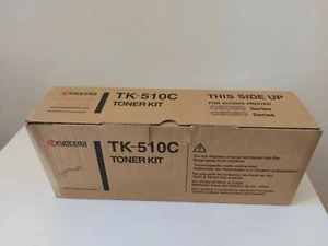 KYOCERA GENUINE/ORIGINAL TK-510C CYAN TONER CARTRIDGE TK-510 C FS C5020 C5030 - Foto 1 di 2