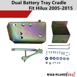 Bandeja de batería doble se adapta a Toyota Hilux 25 26 serie 2005-15 4x4 SR/SR5 diésel y mascotas - Imagen 1 de 2
