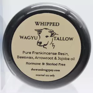 DISCONTINUED: The Wooden Gypsy Whipped Wagyu Beef Tallow Frankincense Resin, 2oz - Picture 1 of 2