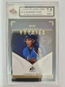 Evander Kane 2009-10 SP Game Used Authentic Rookie Hockey Card #5/50 Graded 7.5! - Picture 1 of 2