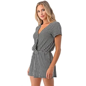 Womens Summer Casual Short Sleeve Floral  Playsuit Jumpsuit Romper Holiday Wear - Picture 1 of 15