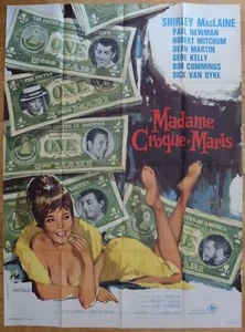 MADAME CROQUE-MARIS What a Way to Go ! MacLaine 1964 Affiche Originale 120x160 - Imagen 1 de 2