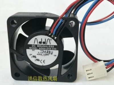 ADDA 4015 AD0412HB-D56 DC12V 0.12A 3-wire 40*15MM axial fan 3pin - Image 1 of 3