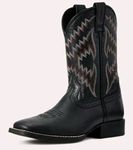 Ariat Youth Boys Girls Tycoom Cowboy Western Boot Black style US 13.5/7.6" Point - Picture 1 of 14