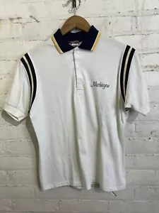 Polo vintage anni 70 80 Università del Michigan piccola punto singolo retrò vintage - Foto 1 di 7