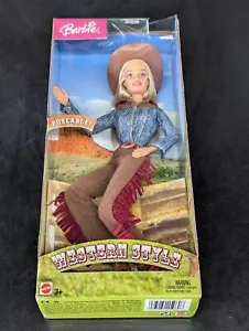 WESTERN STYLE POSEABLE BARBIE 2004 NRFB - Picture 1 of 15