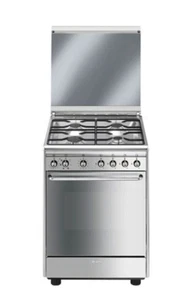 Smeg CX60SV-9 Cucina Combi 4 Fornelli con Forno Elettrico da 60 cm Acciaio inoss - Foto 1 di 2