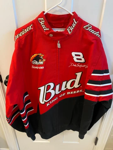 Dale Earnhardt Jr. #8 NASCAR Chase Authentics Red Black Racing Jacket Adult XL Cover