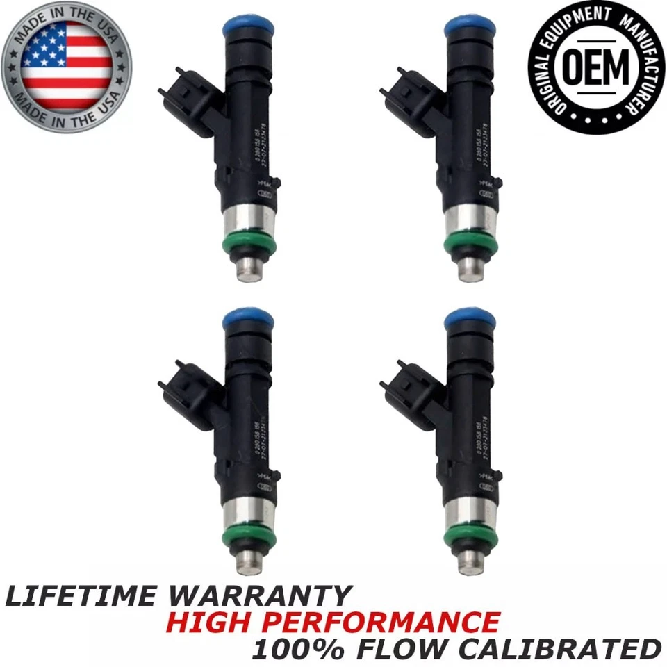 OEM 4x BOSCH Fuel Injectors Fits 2009-15 Mazda 3 Sport 5 6 CX-7 2.5L 0280158156 - Image 1 of 4