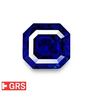 GRS Certified ROYAL BLUE Sapphire 9.23 Ct. Natural Untreated LOUPE-CLEAN Rare - Picture 1 of 9