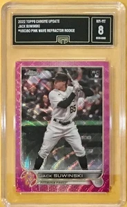 2022 Topps Chrome - PINK-WAVE-REF #USC180 - JACK SUWINSKI - GMA 8 - MINT - Foto 1 di 1