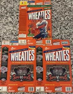 Vintage Wheaties Cereal Boxes Lot of 3 Dallas Cowboys Roger Staubach Flat - Picture 1 of 2