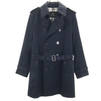 Burberry Black этикетка Тренч размер/M (США: S) хлопок Nova чек темно-синий полоски - Изображение 1 из 4