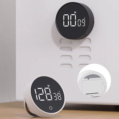 Adjustable Brightness LED Countdown Timer Baking Timer Kitchen Cooking - Image 1 of 4