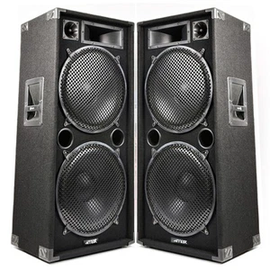 PAIR Max 2x15 3000w Passive DJ BAND KARAOKE PA DISCO Loud Bass Speakers SSC2811 - Picture 1 of 10