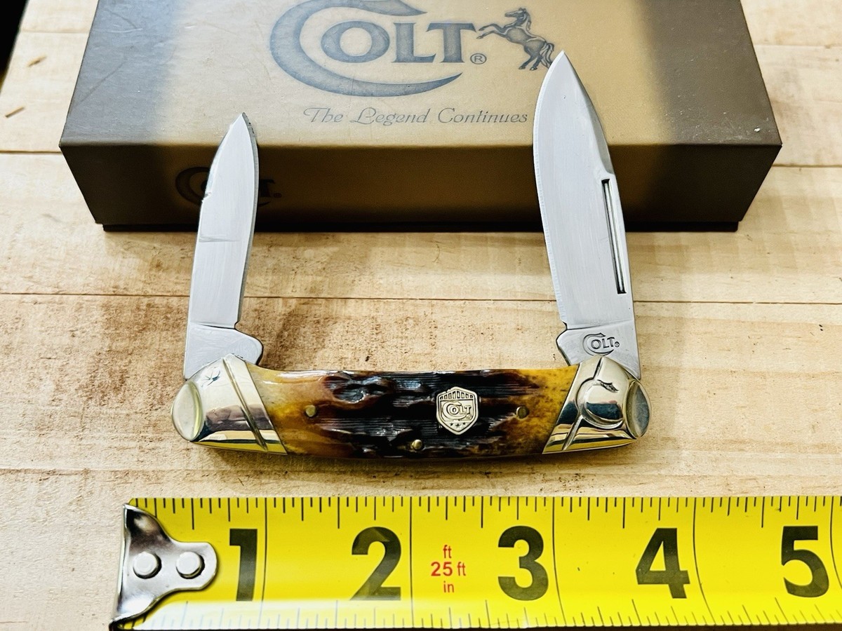 Colt Brown Collectible Folding Knives Bone Handle for sale Colt Brown Collectible Folding Knives Bone Handle for sale
