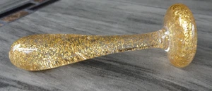 Vintage Murano Kunst Glas Aventurin Goldflecken Muddler Stößel - Bild 1 von 5