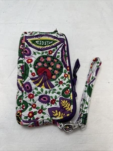 Vera Bradley Wristlet Little Hipster Bag Pineapple Butterfly Zip Magnetic - Bild 1 von 3
