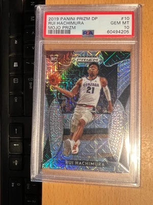 2019 Panini Prizm DP Rui Hachimura Mojo Prizm PSA 10 SSP #20/49 ROOKIE - Image 1 of 2