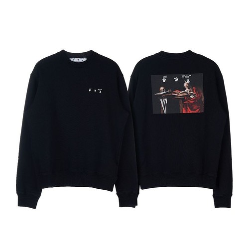 OFF WHITE Felpa uomo vernice Caravaggio bianco sporco 37057049