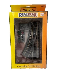 Rail King 40-1043 Real Trax Operating O-42 Right Hand Switch - Picture 1 of 9
