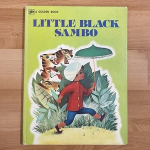 Little Black Sambo 1976 1st Golden Press Print Book Helen Bannerman Rutherford - Foto 1 di 13